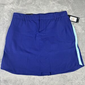 Under Armour Women 12 Golf Skort UA Links Woven w/ Shorts Blue Solid‎ New $70